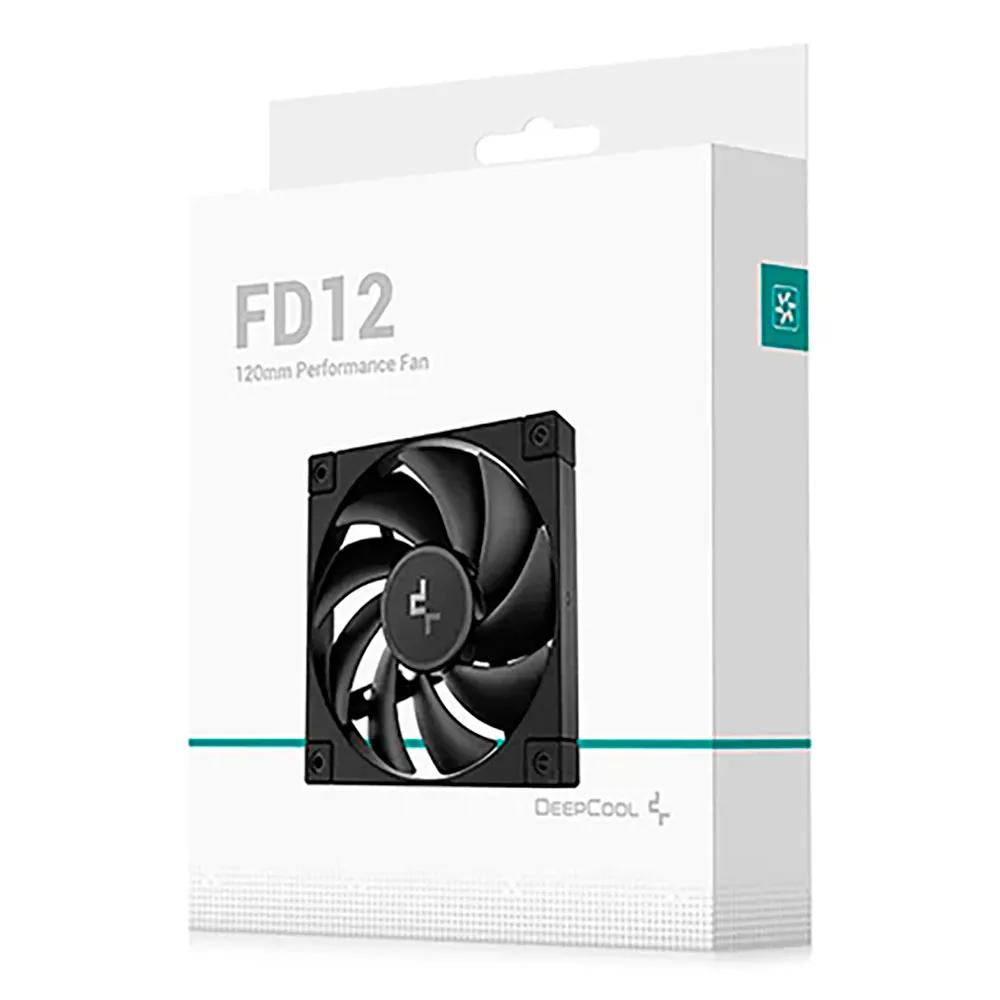 Ventilator DeepCool "FD12", 120mm, 400-2050 RPM, FDB, 64.2 cfm, 4pin PWM, negru, "R-FD12-BKNPN1-G" - 6933412710912