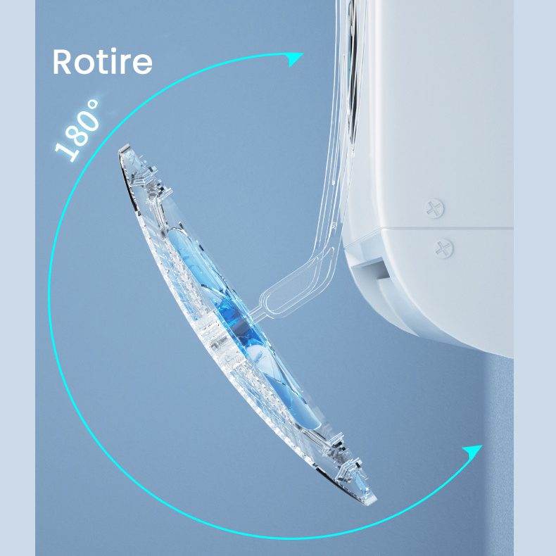 Deflector Aer Conditionat Split, Deflector Extensibil 3 in 1, Telescopic 52 - 86 x 16 cm, Model cu Ventilatoare Integrate, Transparent/Gri inchis