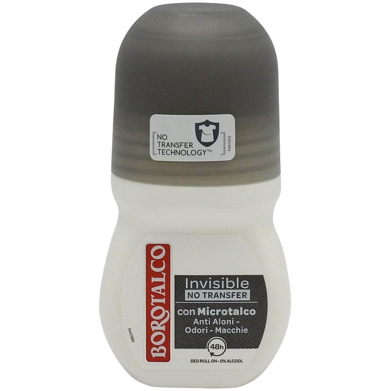 Deodorant, Borotalco, Roll On 50 ml 48H Invisible Bw
