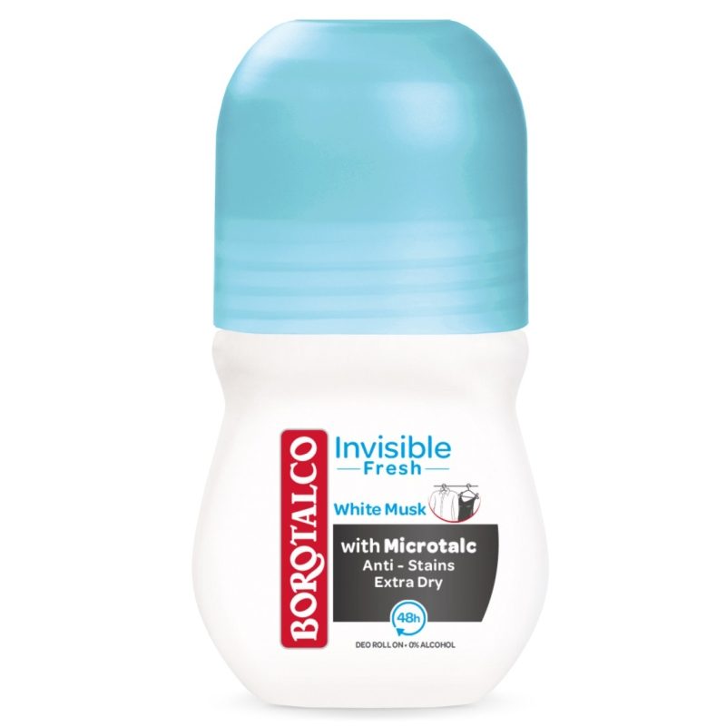 Deodorant, Borotalco, Roll On 50 ml 48H Invisible Fresh