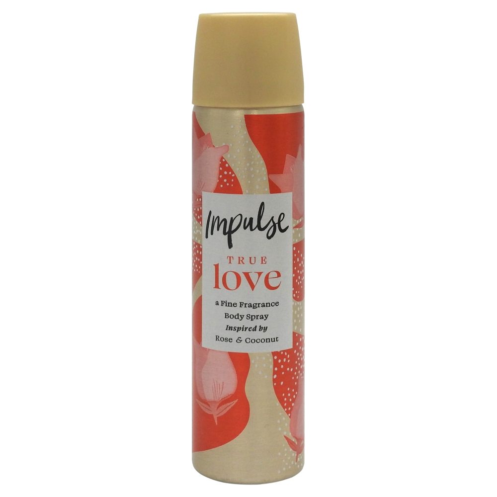 Deodorant, Impulse, 75 ml, Spray de Corp Parfumat Impulse True Love