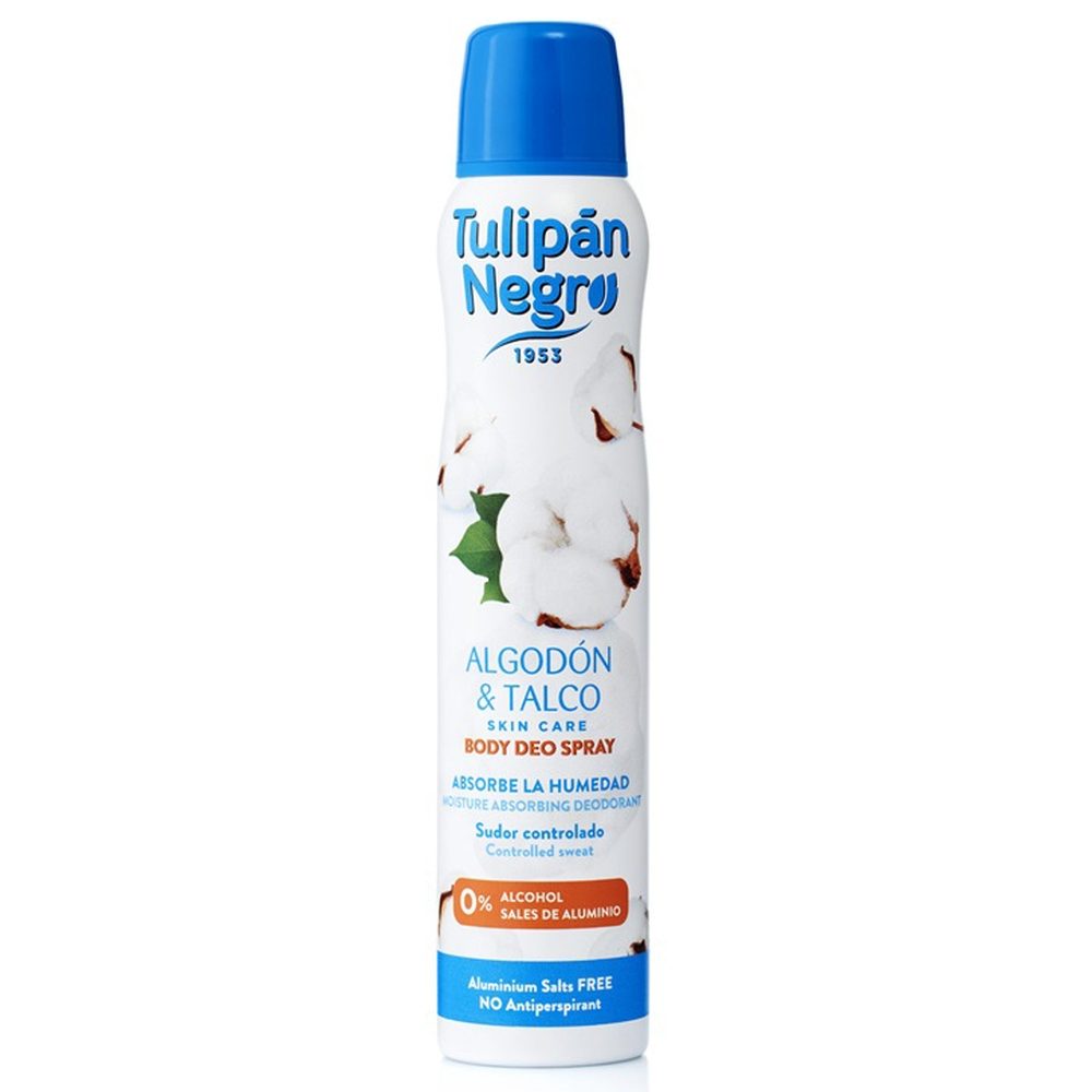 Deodorant, Tulipan Negro, 200 ml Algodon Talco
