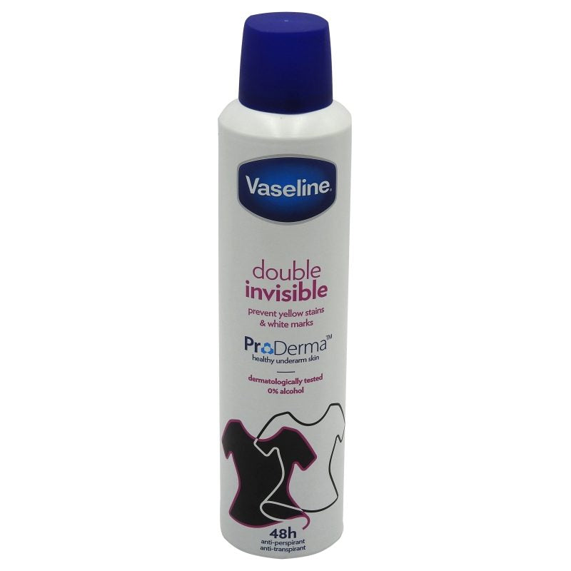 Deodorant, Vaseline, 250 ml Double Invisible