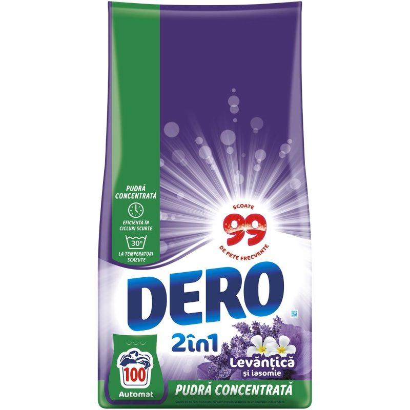 Dero Automat 7.5 kg 2in1 Levantica si Iasomie 100 spalari