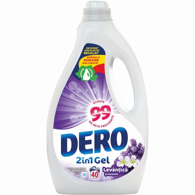 Dero Lichid 2 L 2in1 Lavanda Iasomie 40 spalari