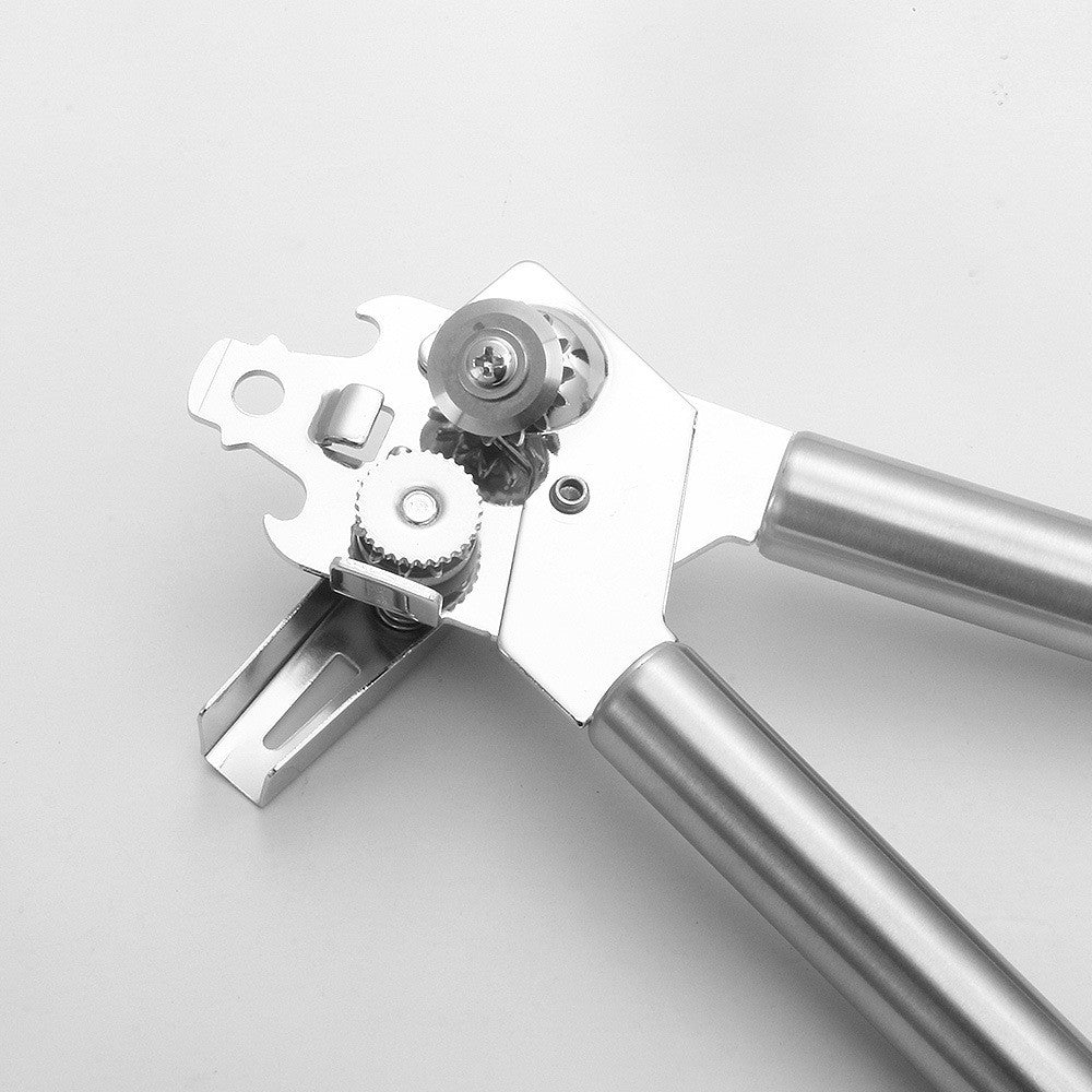 Deschizator conserve material inox, ergonomic, gri