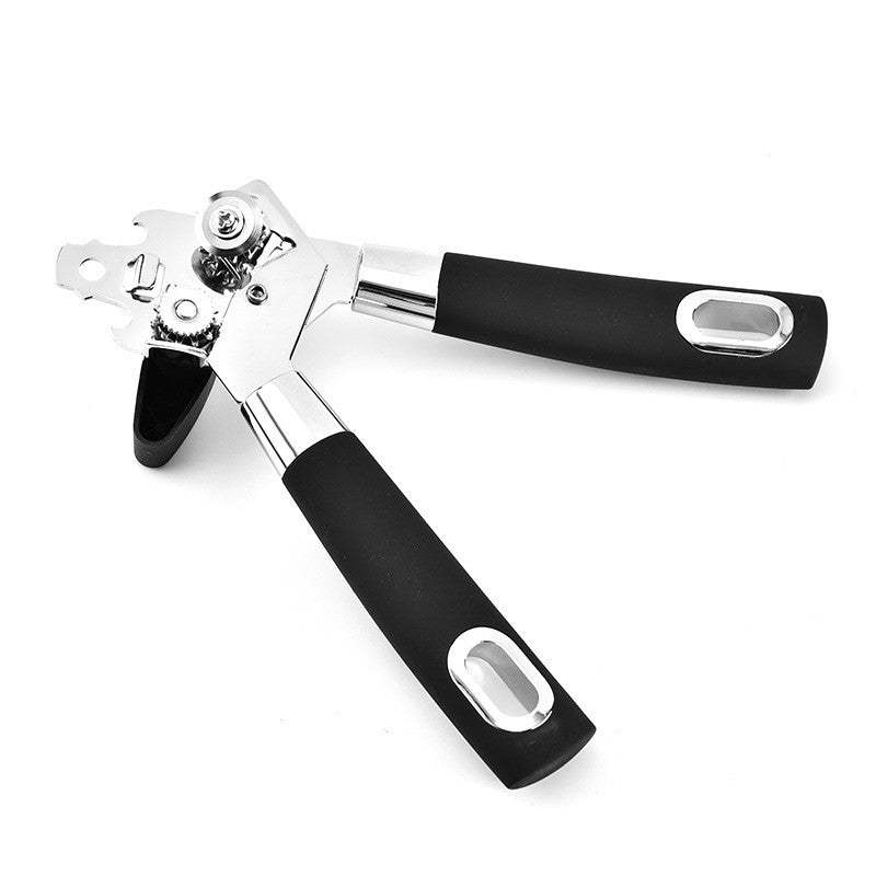 Desfacator de conserve multifunctional Otel inoxidabil, Maner antialunecare, ergonomic, rezistent la rugina, usor de utilizat, 21.6 x 6 cm, argintiu