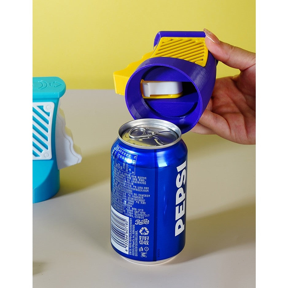 Desfacator Doze, din ABS, 10.7 x 8 cm, Manual, Albastru/Galben