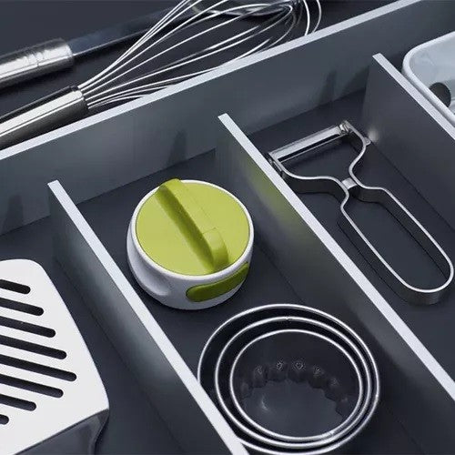 Desfacator Manual de Conserve si Sticle, 6.8 x 4.8 cm, din ABS + Otel, Verde/Alb