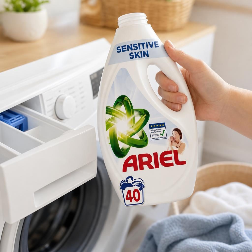 Detergent Lichid pentru Rufe, Ariel, 1.8 L Sensitive Skin, 40 spalari