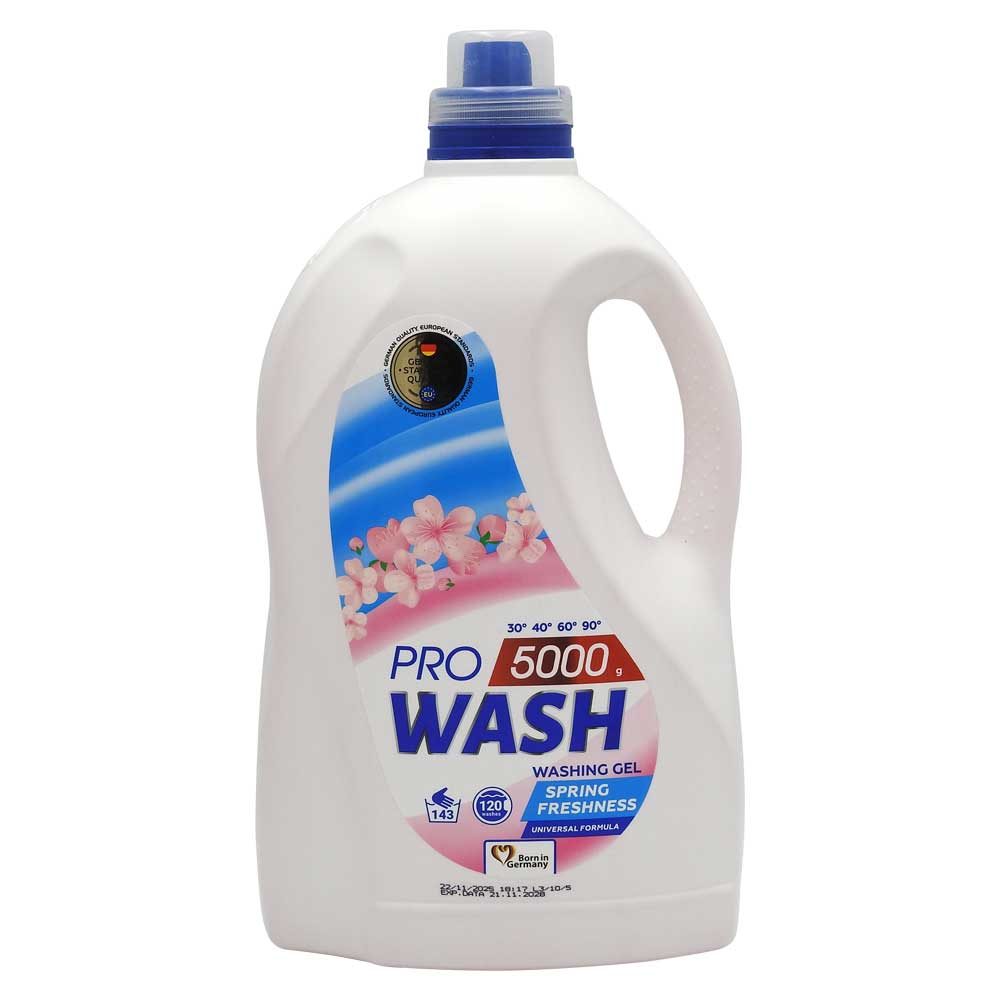 Detergent Lichid, Pro Wash, Gel 4.8 L Spring Freshness 120 spalari