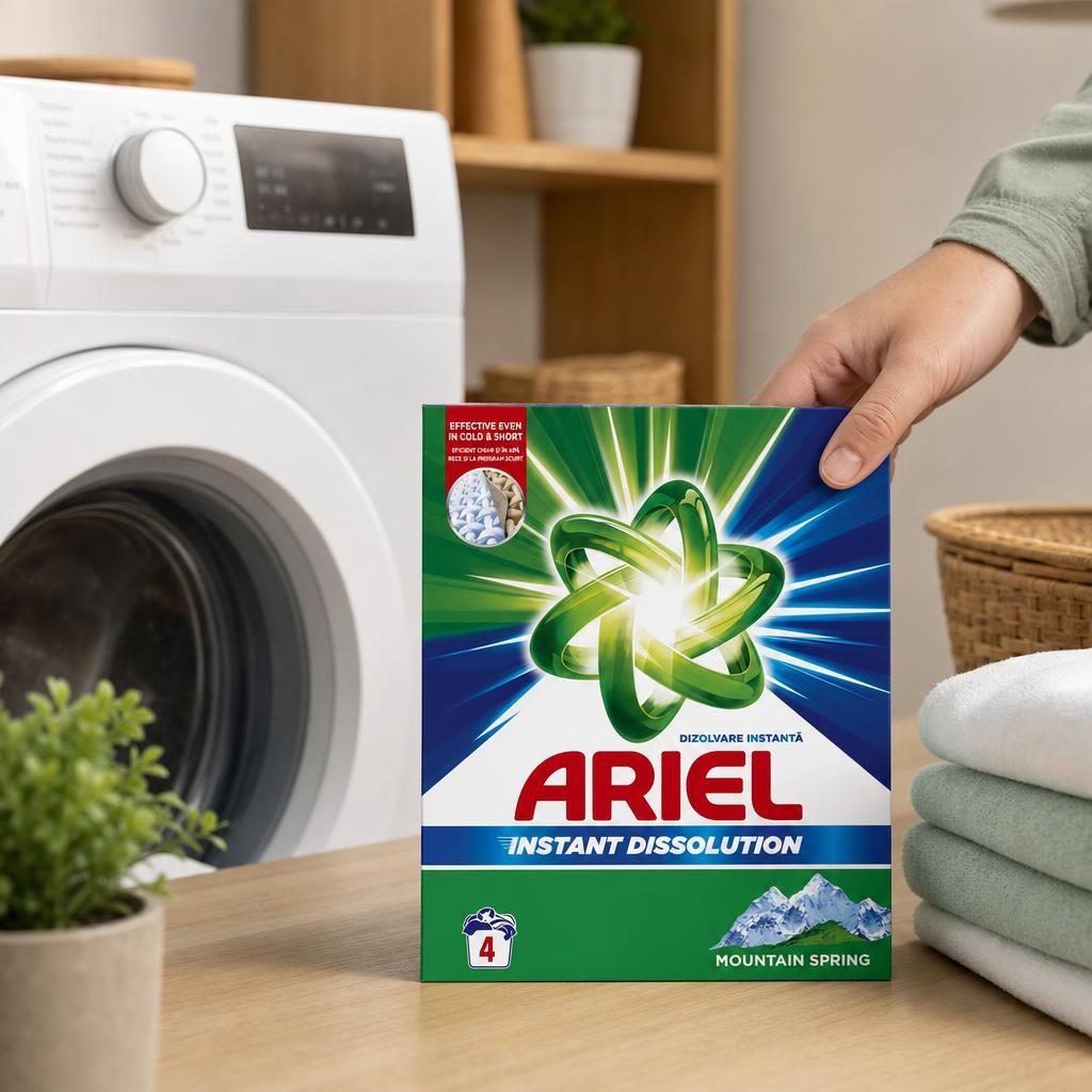 Detergent pentru Rufe Automat, Ariel, 300 g Ms