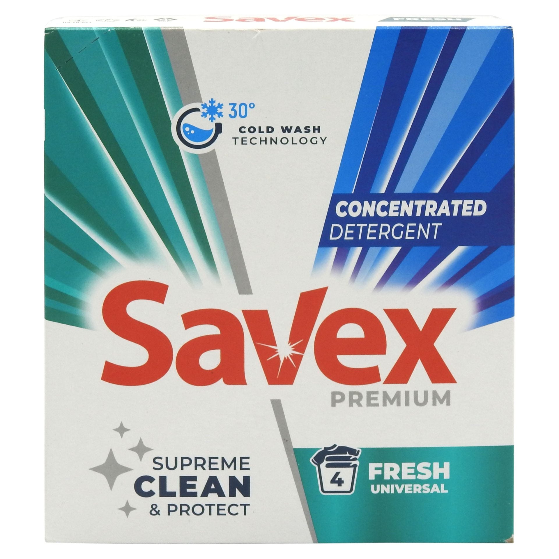 Detergent pentru Rufe Universal, Savex, 320 g, Fresh, 4 Spalari