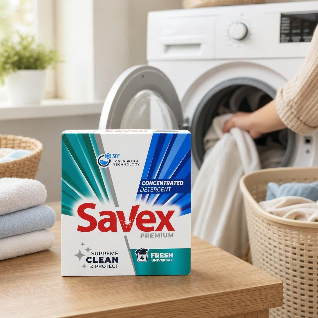 Detergent pentru Rufe Universal, Savex, 320 g, Fresh, 4 Spalari