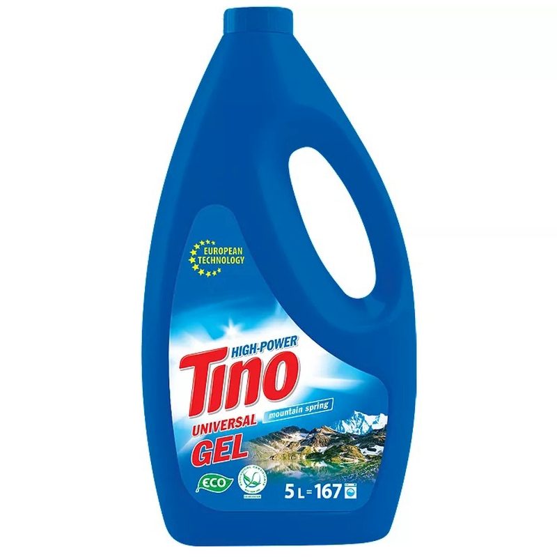 Detergent pentru Rufe, Tino, Gel 5 L Universal 167 spalari