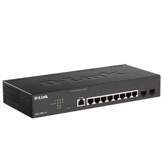 SWITCH POE D-Link, 8 x Gigabit POE + SFP x 2, 802.3at, managed, rackabil, carcasa metalica, 