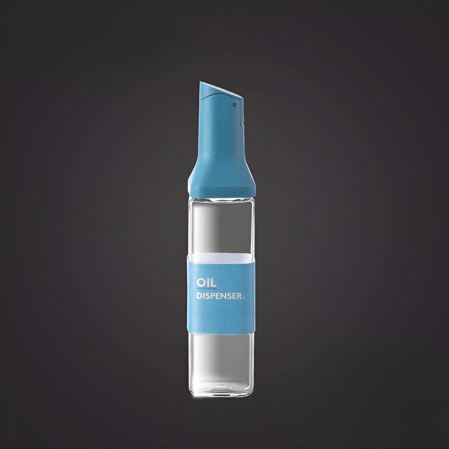 Dispenser pentru Ulei, Deschidere si Inchidere Automata a Rezervorul, cu Inductie Gravitationala, 500 ml, 29.5x6x6 cm, Albastru