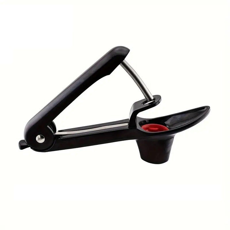 Dispozitiv de Scos Samburi, Manual, cu 1 Gaura, pentru Cirese/Masline, 20.5 x 3.8 x 13 cm, din ABS+Otel Inoxidabil, cu Maner, Negru