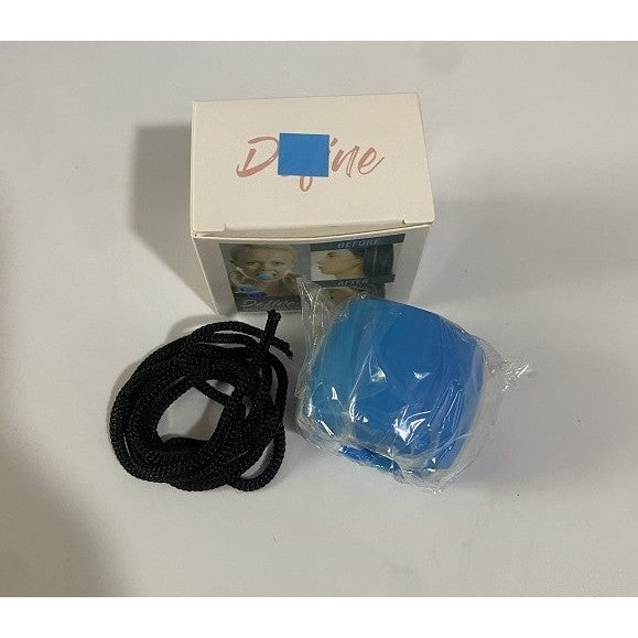 Dispozitiv de Tonifiere Faciala, din Silicon, Corectare Mandibula/Maxilar, Albastru