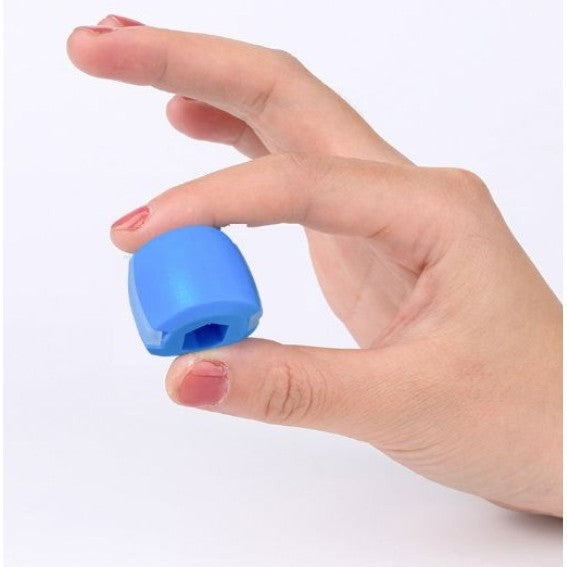 Dispozitiv de Tonifiere Faciala, din Silicon, Corectare Mandibula/Maxilar, Albastru