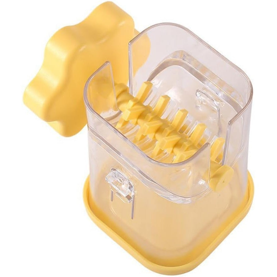 Dispozitiv de Zdrobit, pentru Alune, Nuci, Ciocolata, Manual, din ABS, 10 x 7.2 cm, Galben