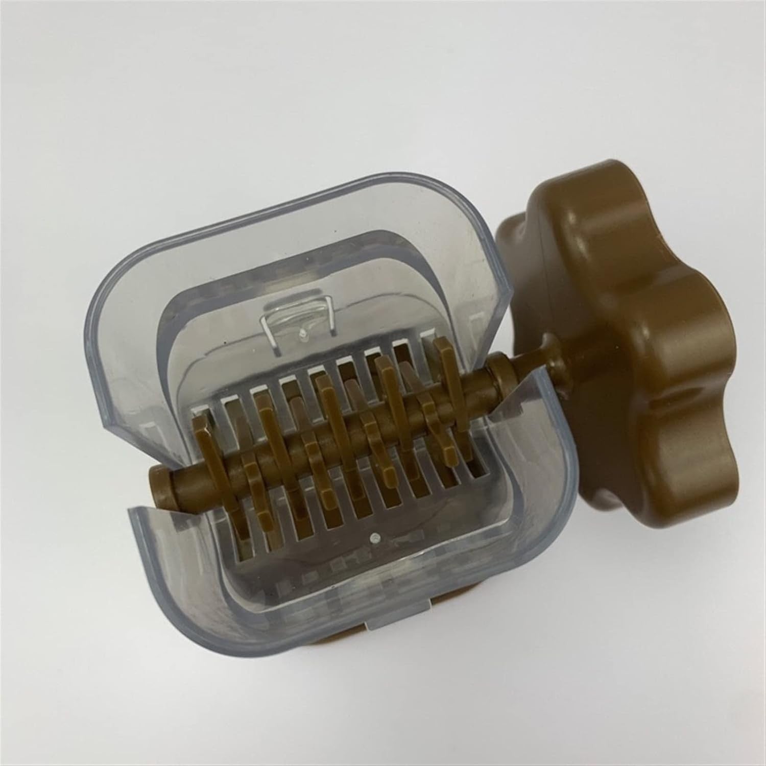 Dispozitiv de Zdrobit, pentru Alune, Nuci, Ciocolata, Manual, din ABS, 10 x 7.2 cm, Maro