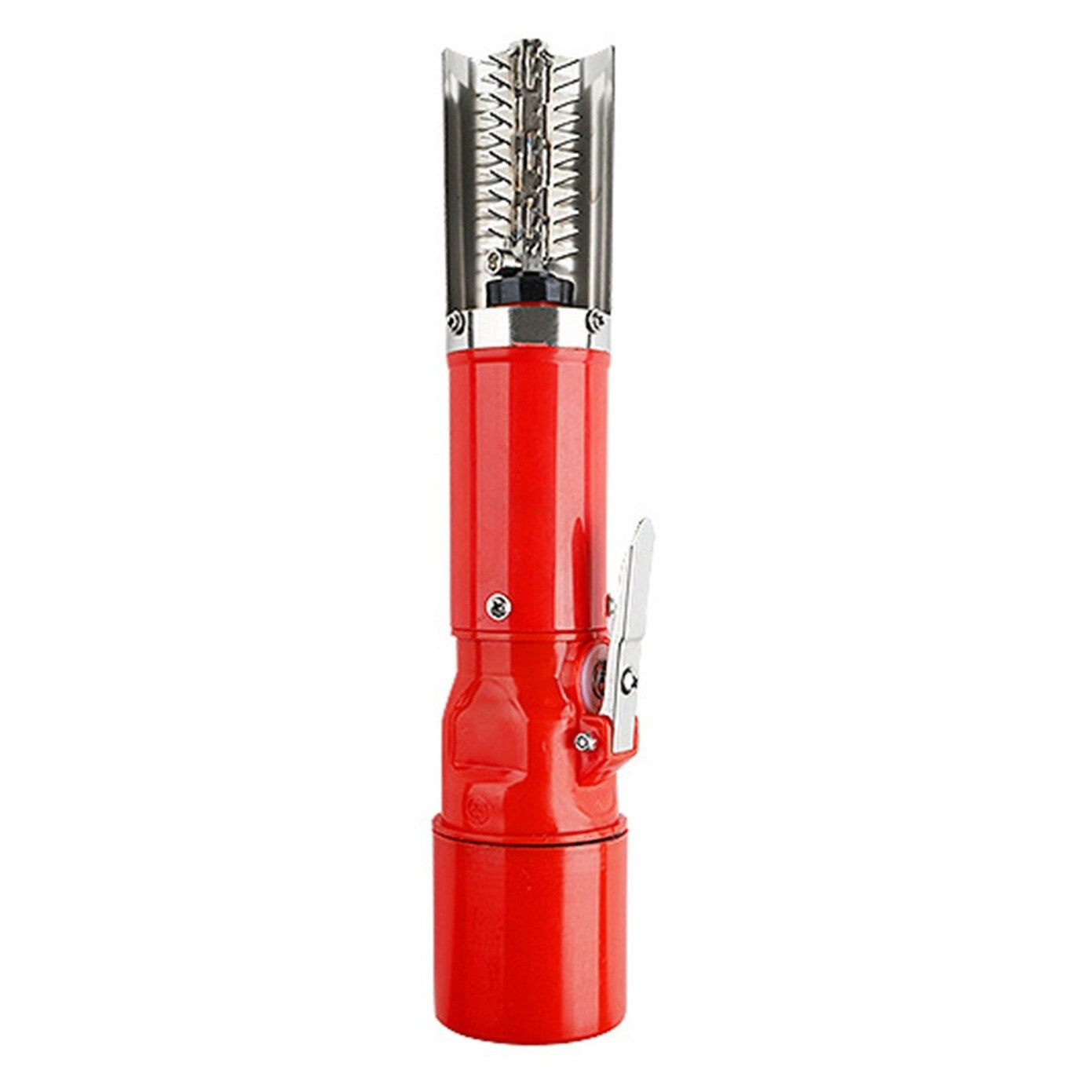 Dispozitiv Electric de Curatare Solzi Peste, din Otel Inoxidabil, 28 x 5 cm, Rosu