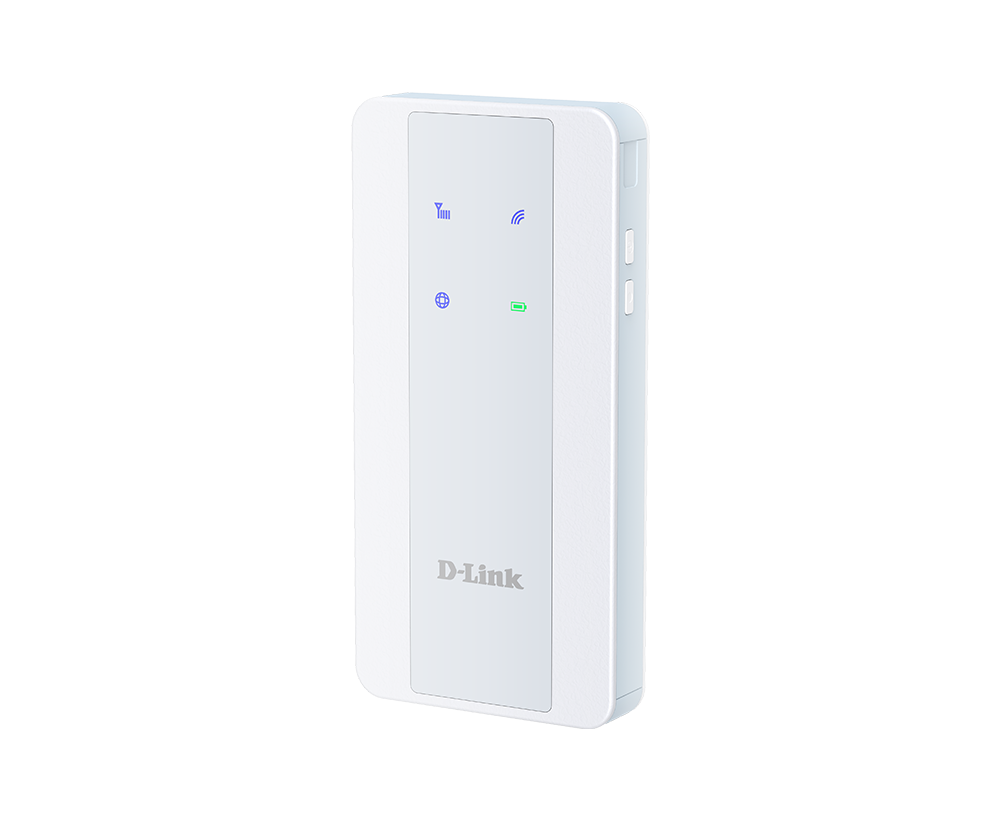 ROUTER D-LINK wireless. AX1800, 5G LTE 1800Mbps, baterie 8000mAh, slot Nano SIM 4G/5G Wi-Fi 6, alb "F518"