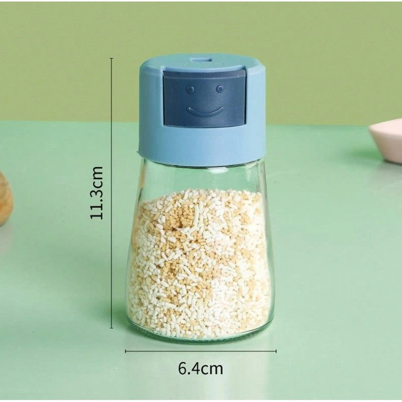 Dozator Condimente, din Stilca, 180 ml, Rezistenta la Umidiate, 11.3 x 6.4 cm, Masura 5g, Albastru
