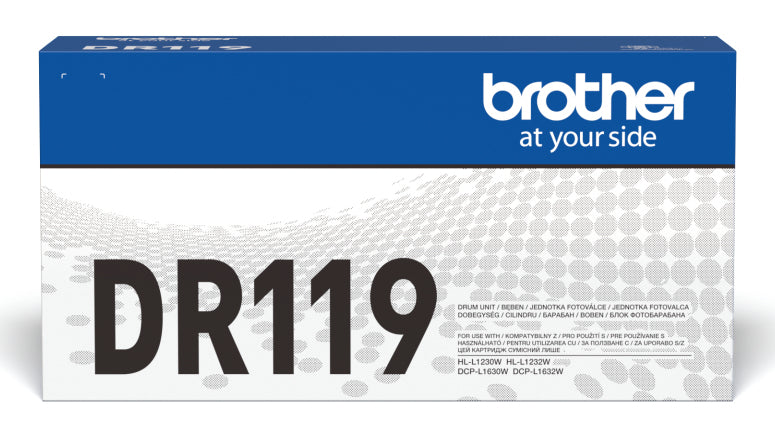 Drum Unit Original Brother Negru DR119, pentru HL-L1230|L1630W10K, incl.TV 0.8 RON, 