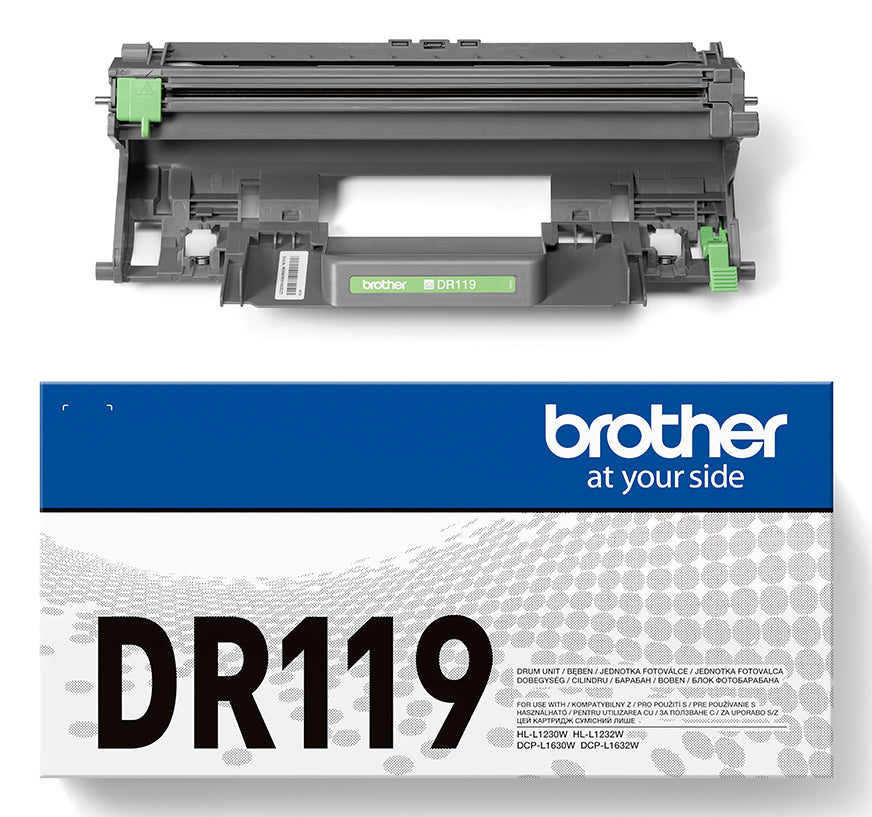 Drum Unit Original Brother Black, DR119, pentru HL-L1230|L1630W10K, incl.TV 0.8 RON, "DR119"