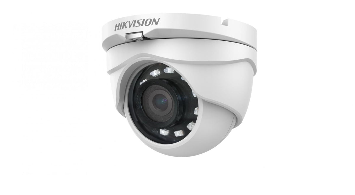 Cameră supraveghere Hikvision turret, pt. exterior, dist. IR 20 m, lentila fixa 3.6 mm, 2 Mpx, cu fir, carcasa plastic, 