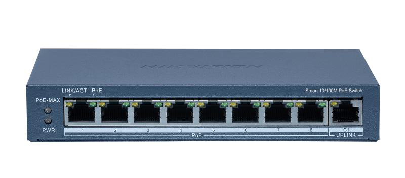 SWITCH 8PORTURI 8XPOE SMARTMANAGED "DS-3E1309P-EI(B)"