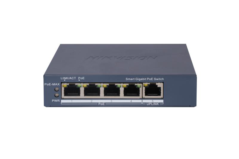 SWITCH MANAGED, 4 GIGABIT POE "DS-3E1505P-EI"