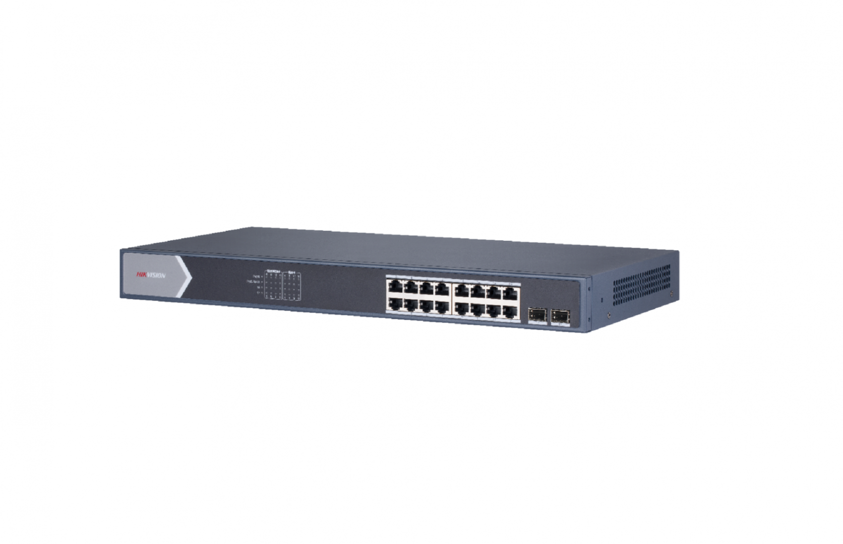 SWITCH. PoE Hikvision, port Gigabit x 16, SFP SFP x 2, managed, carcasa metalica, "DS-3E1518P-SI"