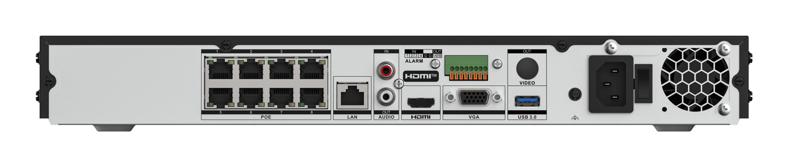 NVR ACUSEEK 8 CH 2X SATA 8X POE "DS-7608NXI-I2/8P/VPRO"