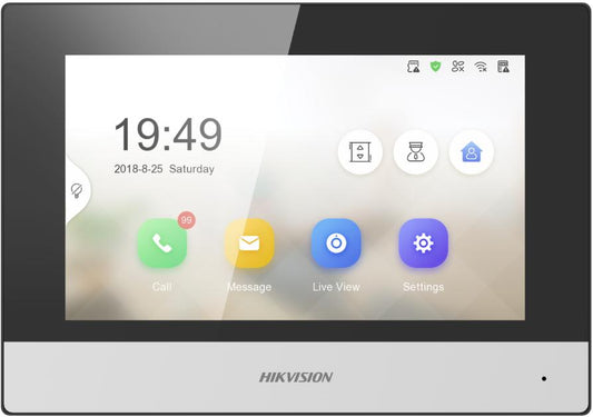 MONITOR. supraveghere HIKVISION 7", supraveghere, IPS, WSVGA (1024 x 600), Clasic, nespecificat, nu, "DS-KH6320-WTE1-W" (timbru verde 7 lei)