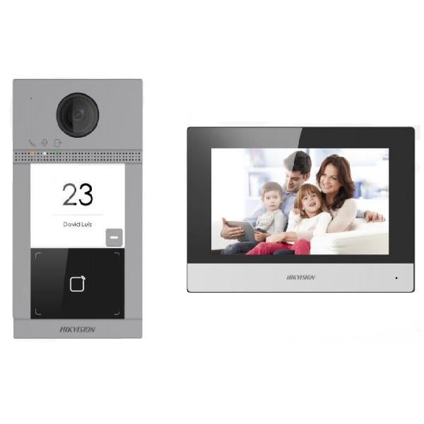KIT VIDEOINTERFON IP WIFI &amp; POE "DS-KIS604-S(C)"