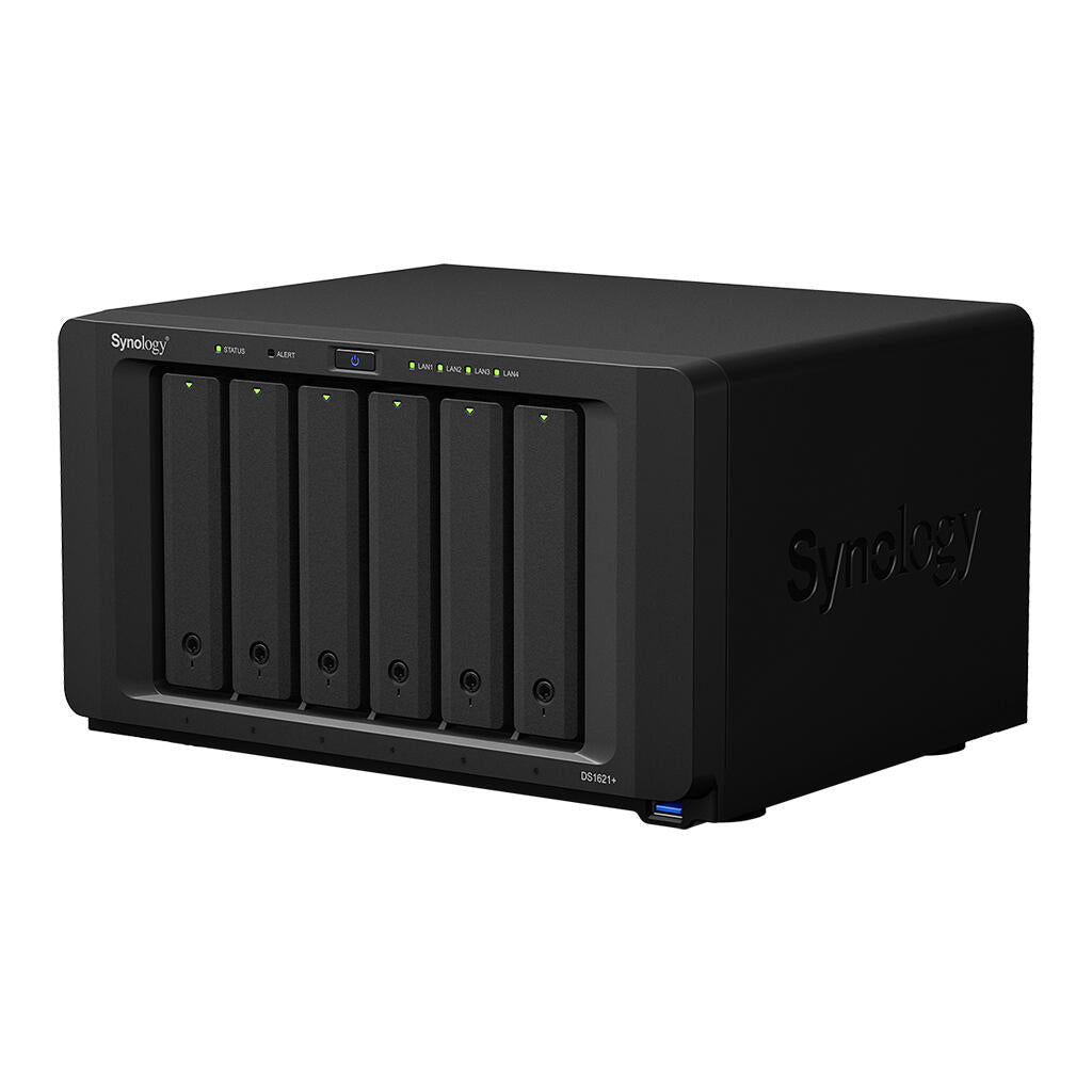 Synology DS1621+ NAS AMD V1500B quad-core 2.2 GHz 4GB DDR4 3xUSB 3.2 Gen 1 2xeSATA 6 bay, 