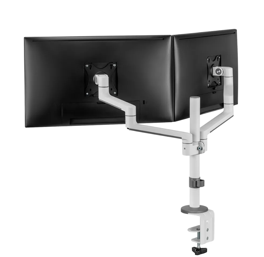Suport dublu mon. birou NM 17"-27" alb "DS60-425WH2"