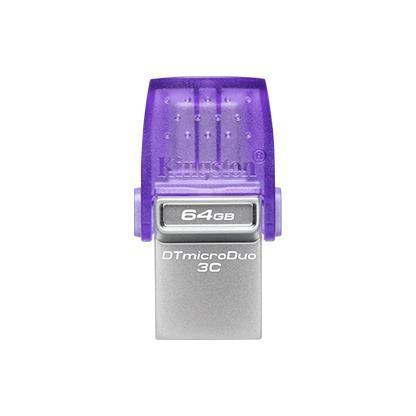64GB DataTraveler microDuo 3C 200MB/s dual USB-A + USB-C, "DTDUO3CG3/64GB"