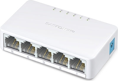 SWITCH MERCUSYS, 10/100 x 5, unmanaged, carcasa plastic, "MS105"