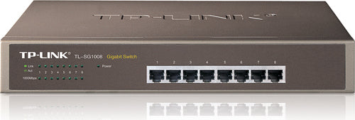 SWITCH TP-LINK 8 porturi Gigabit. carcasa metalica, rackabil "TL-SG1008"