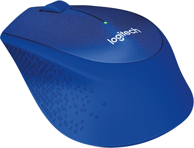 MOUSE LOGITECH, "M330 Silent", PC sau NB, wireless, 2.4GHz, optic, 1000 dpi, butoane/scroll 3/1, , albastru, "910-004910"
