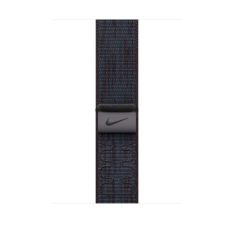 Aw Band 46MM Nike Sport Loop Blk/blu (Curea pentru Apple Watch 46MM Black/Blue Nike Sport Loop)