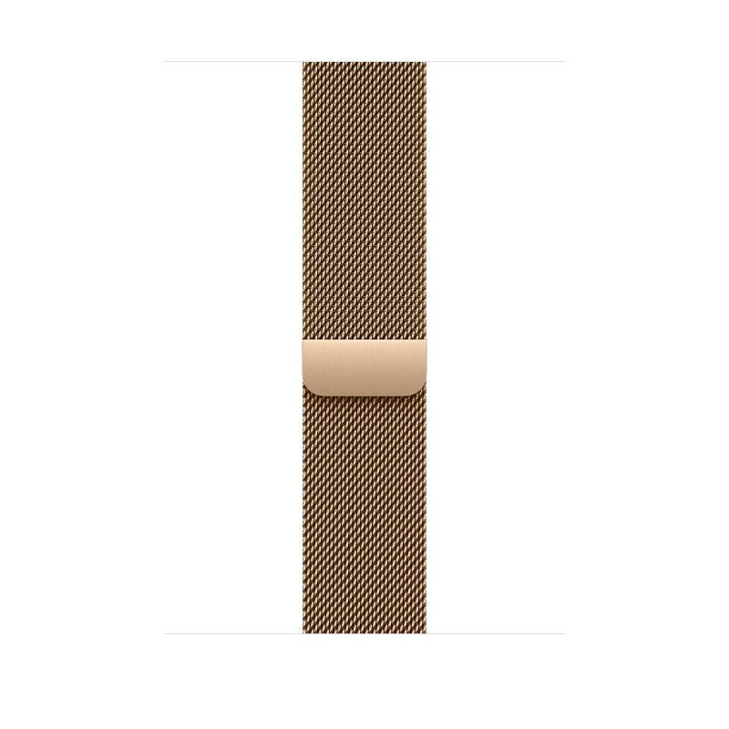 Aw Band 46MM Milanese Gold M/l (Curea pentru Apple Watch 46MM Gold Milanese Loop - M/l)