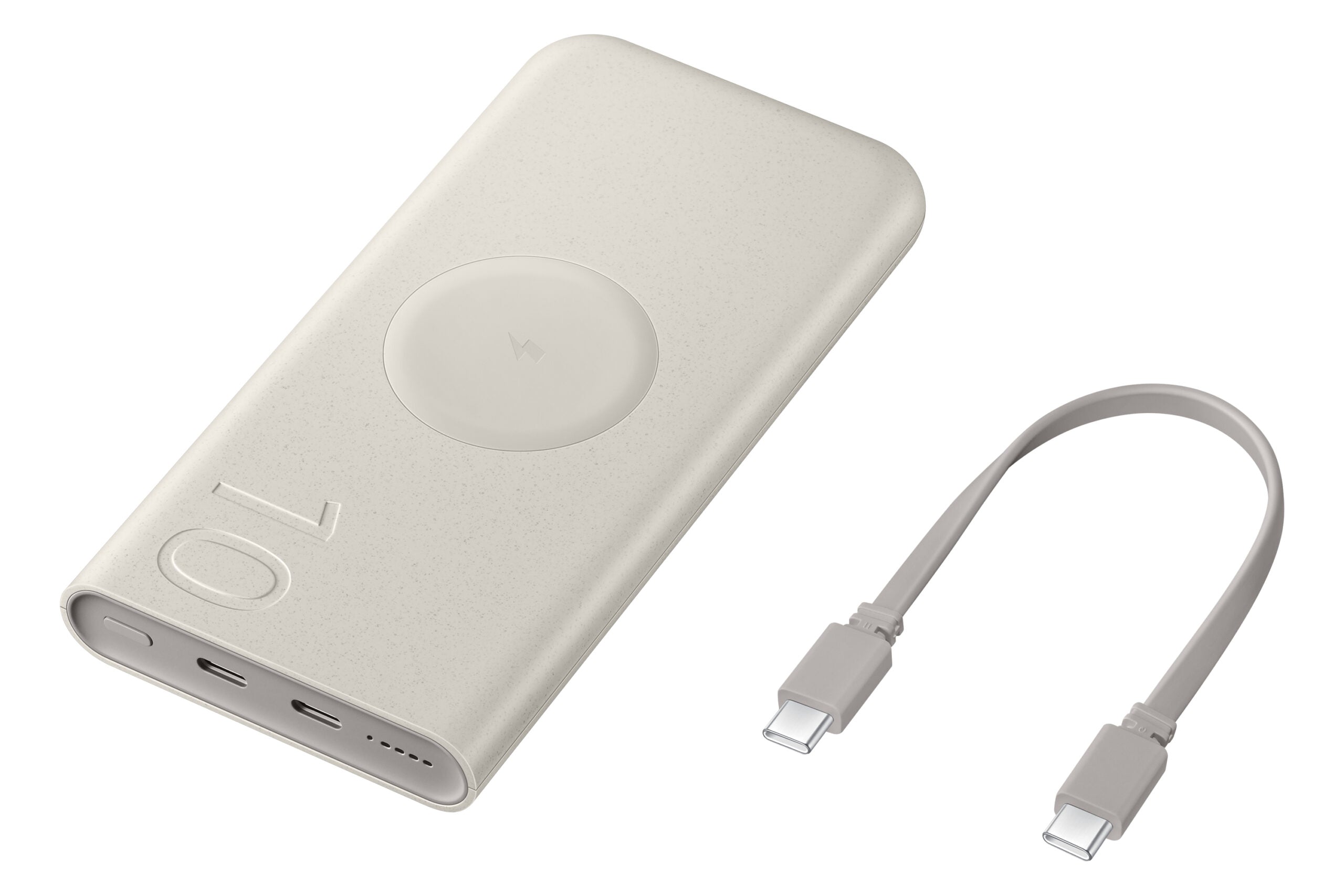 Baterie externa 2 x USB Type C, 10000 mAh, 25W, Wireless Bej "EB-U2510XUEGEU"