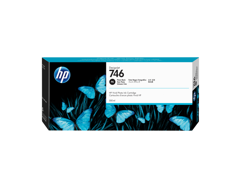 Cartus cerneala HP Photo Black Nr.746 P2V82A 300Ml Original HP DesignJet Z6, Z9.