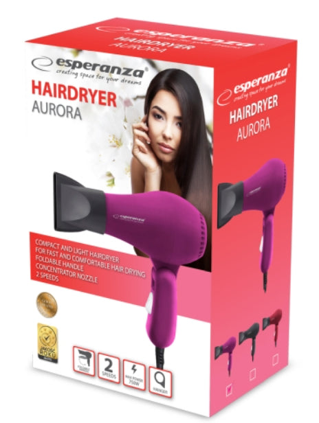 Uscator de par Esperanza Aurora EBH003P 750W Roz "EBH003P"