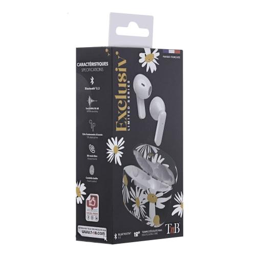 XCLUSIV- TWS DAISY Earphones with Charging case - Black and White "EBXDAISY"
